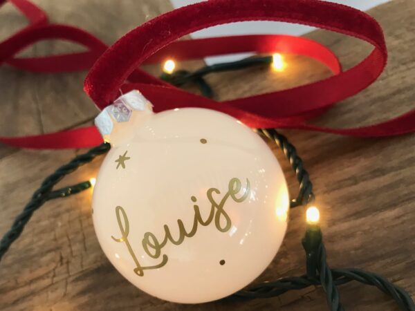 boule de noel personnalisée